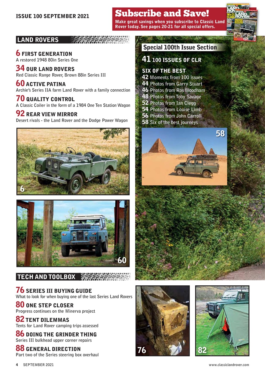 Classic Land Rover Magazine Preview Pages