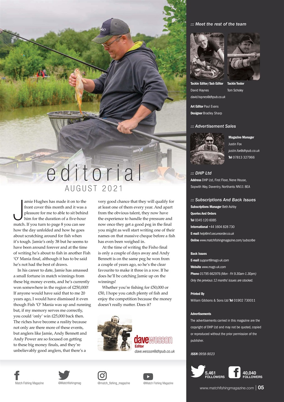 Match Fishing Preview Pages