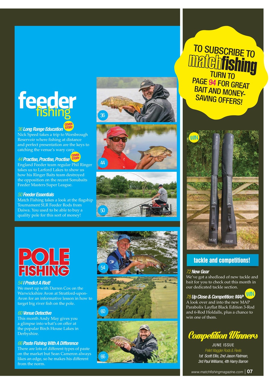 Match Fishing Preview Pages