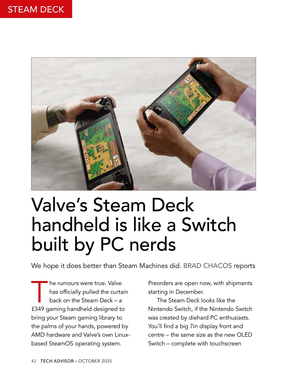 Tech Advisor Preview Pages