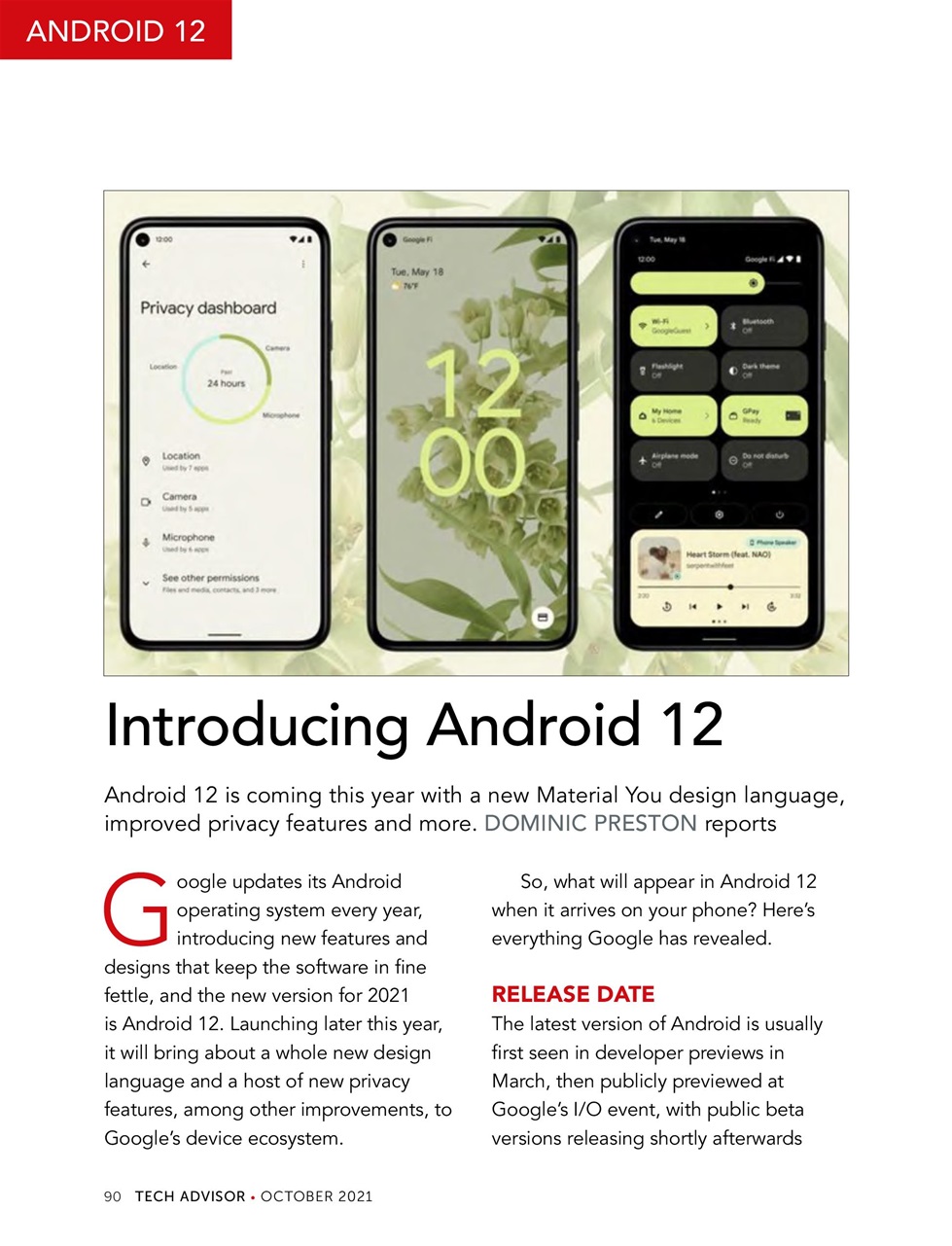 Tech Advisor Preview Pages