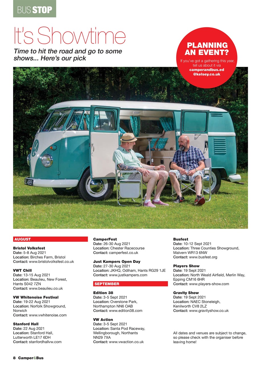 VW Camper Preview Pages