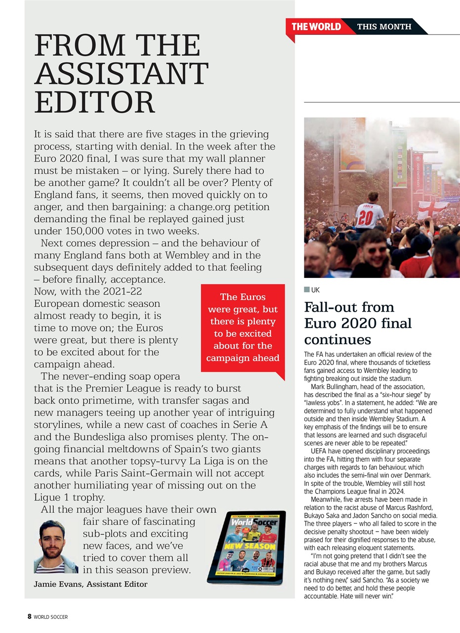 World Soccer Preview Pages