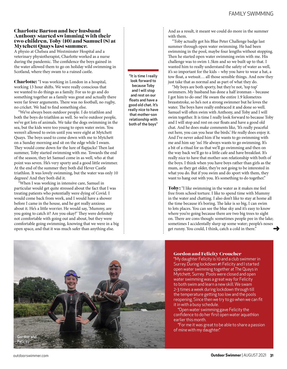 Outdoor Swimmer Preview Pages