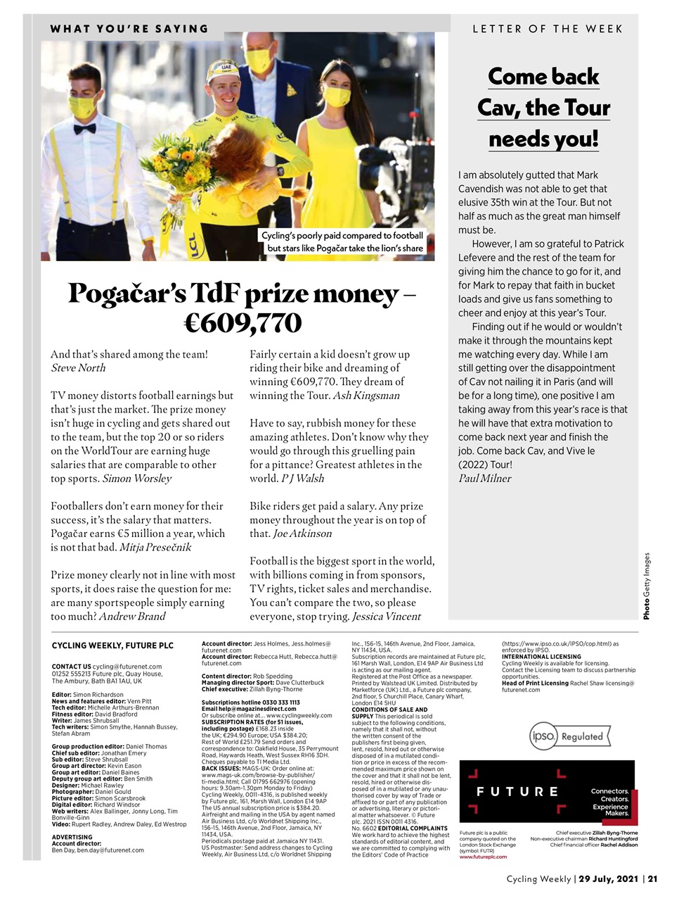 Cycling Weekly Preview Pages