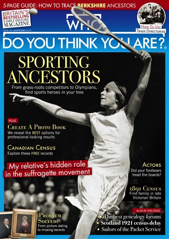 Who Do You Think You Are? issue Aug-21