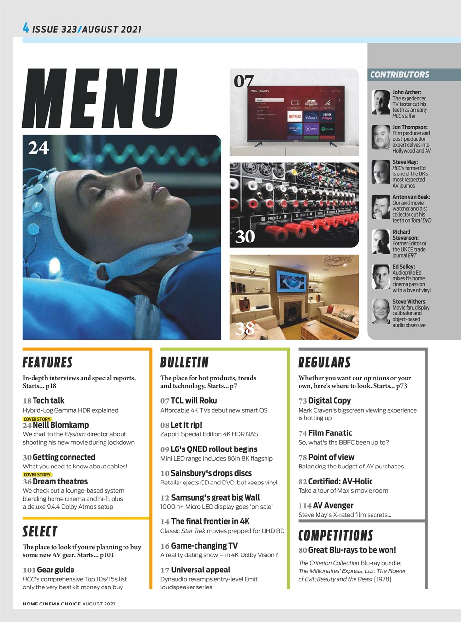 Home Cinema Choice Preview Pages