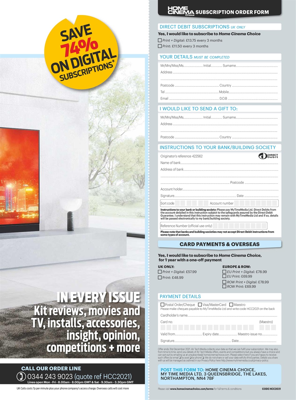 Home Cinema Choice Preview Pages