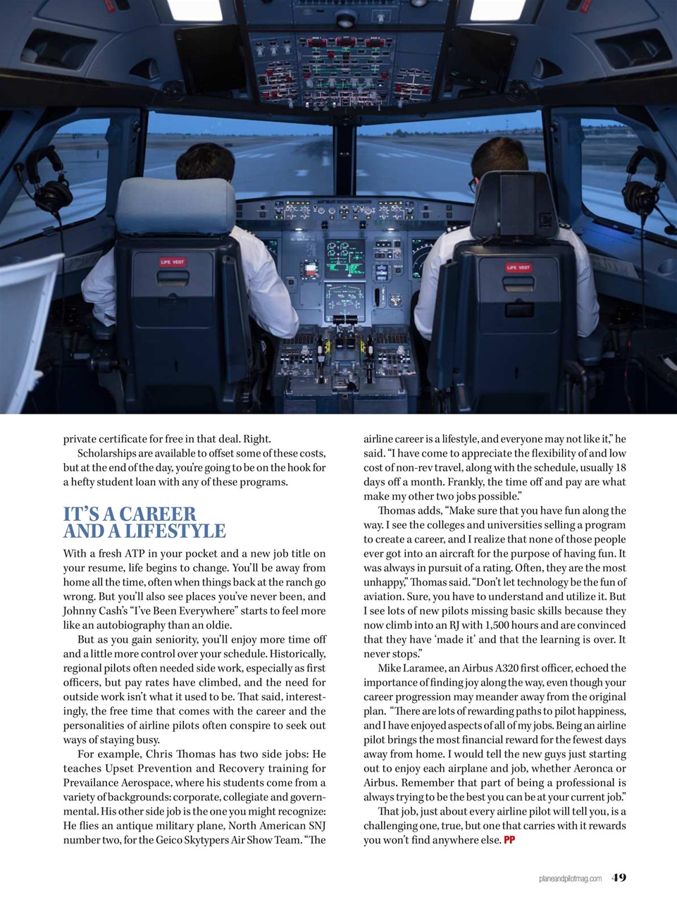 Plane & Pilot Preview Pages