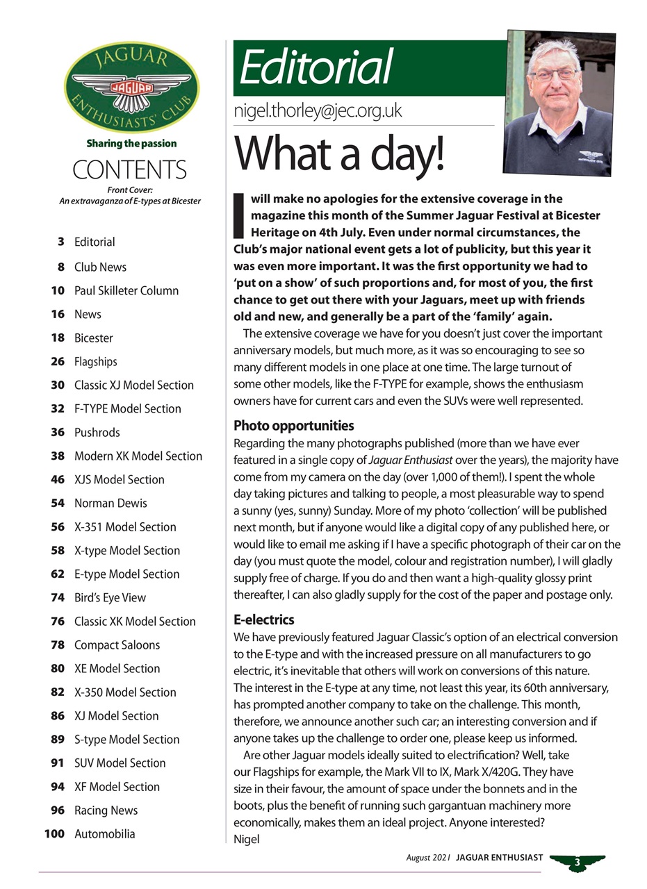 Jaguar Enthusiast Preview Pages