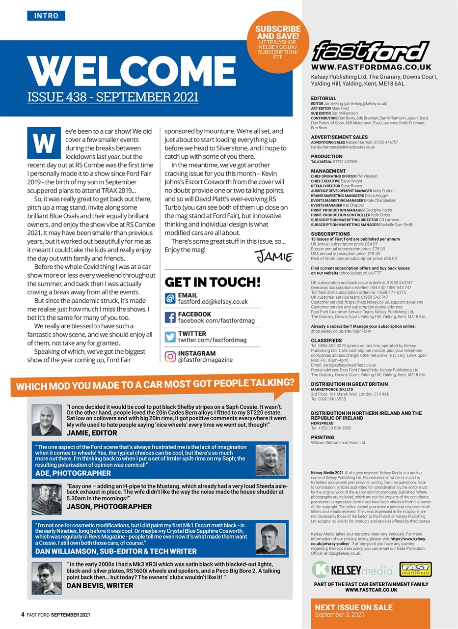 Fast Ford Preview Pages