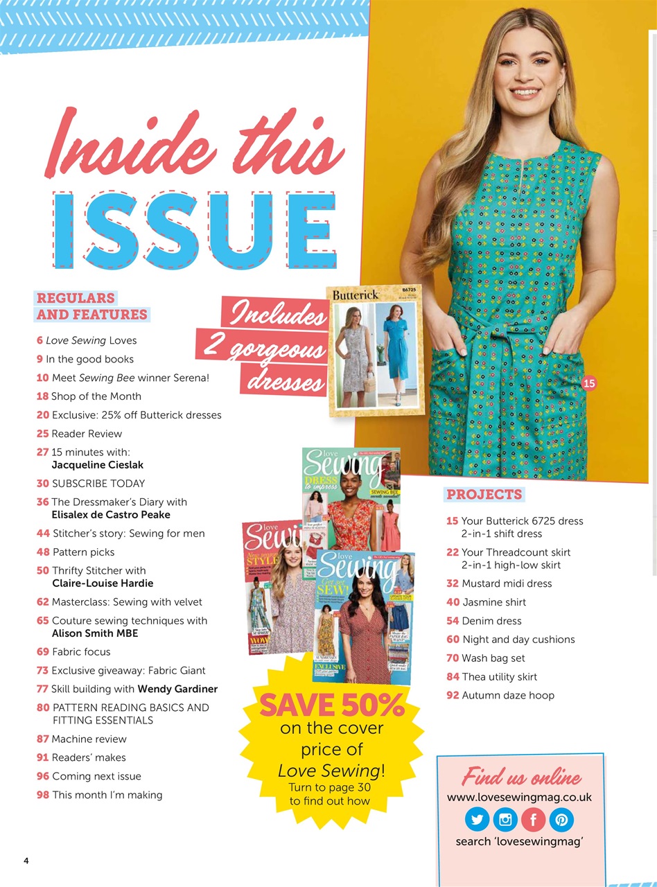 Love Sewing Preview Pages