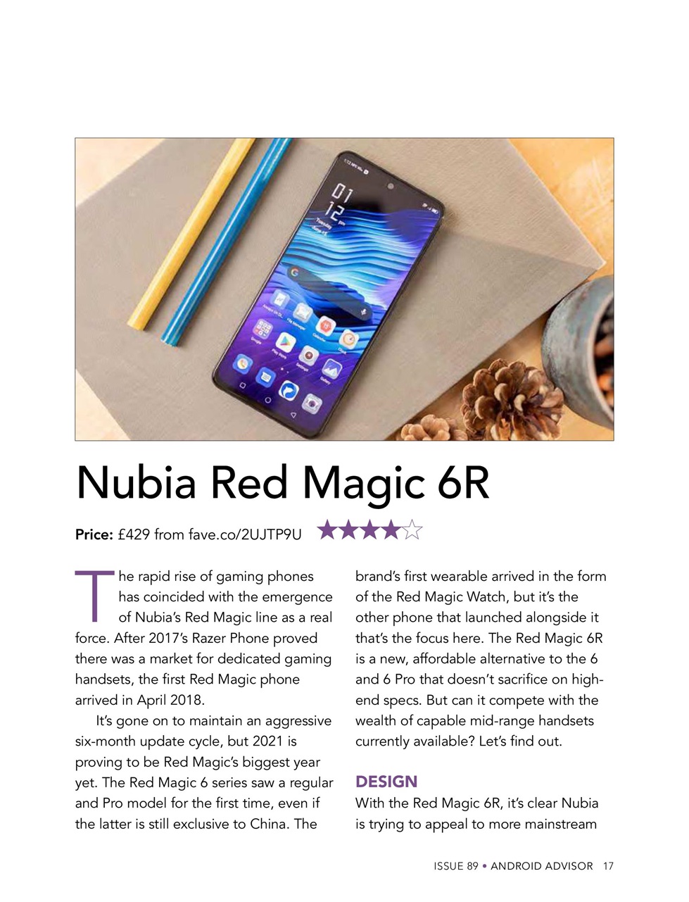 Android Advisor Preview Pages