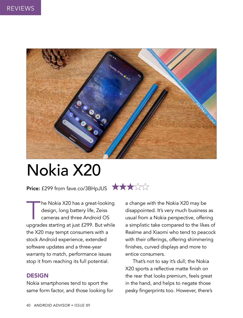 Android Advisor Preview Pages