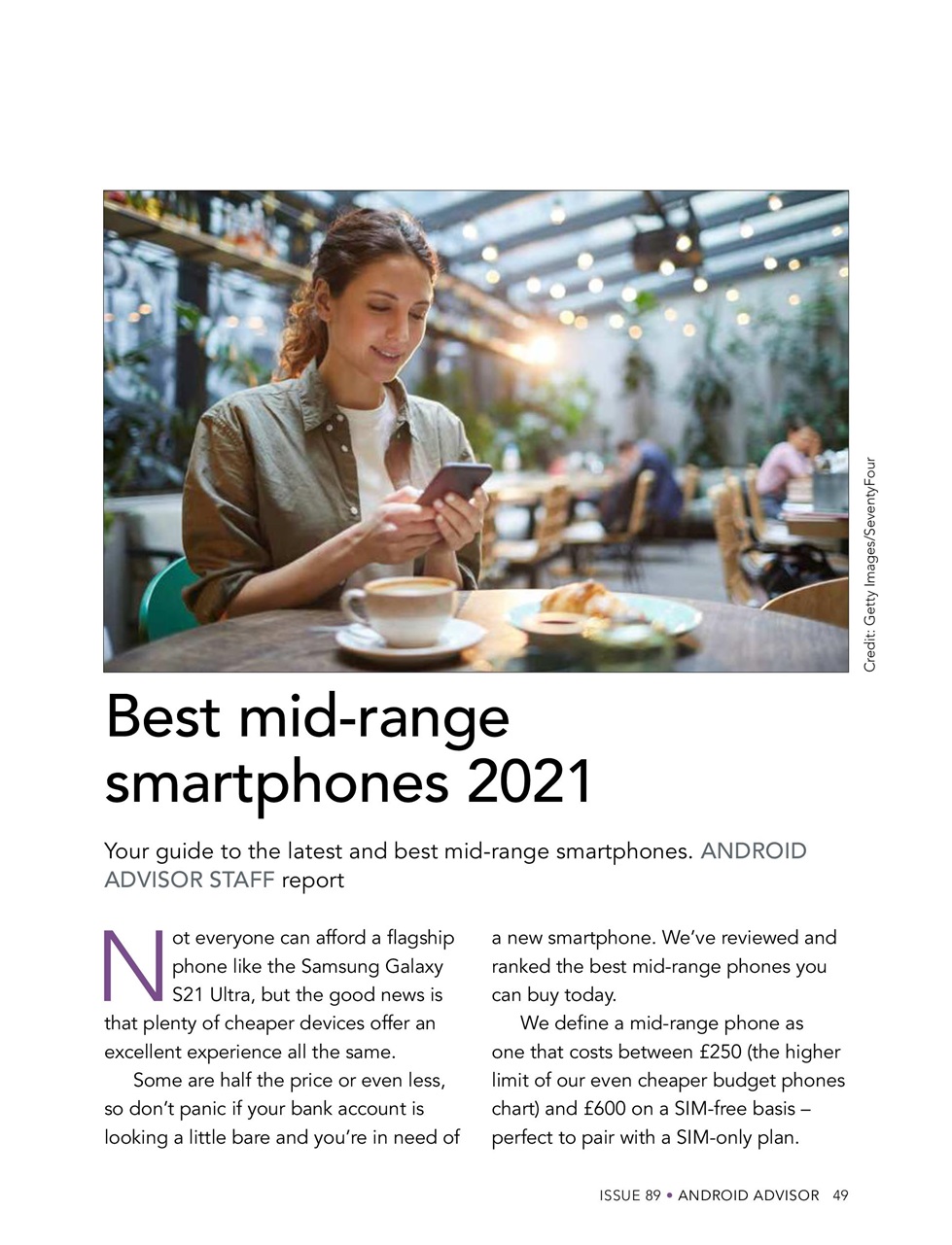 Android Advisor Preview Pages