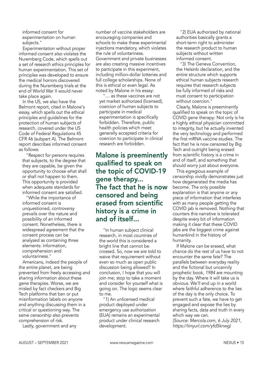 Nexus Magazine Preview Pages