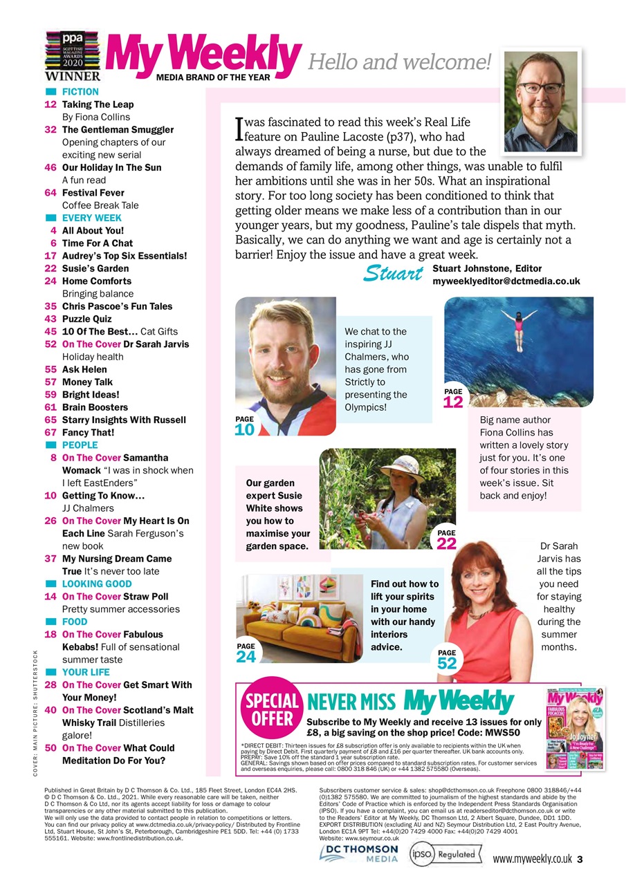 My Weekly Preview Pages