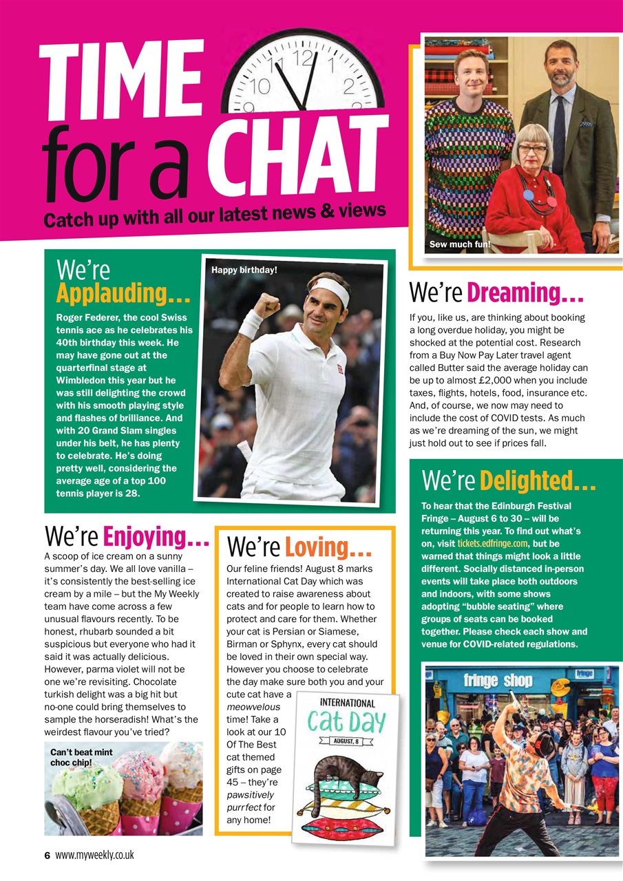 My Weekly Preview Pages