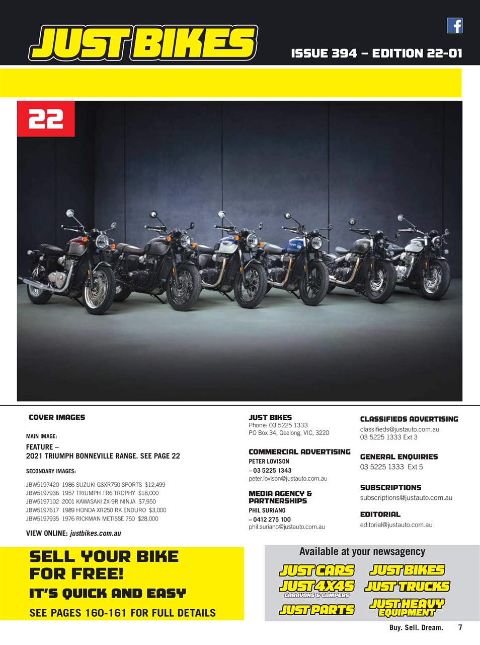 JUST BIKES Preview Pages