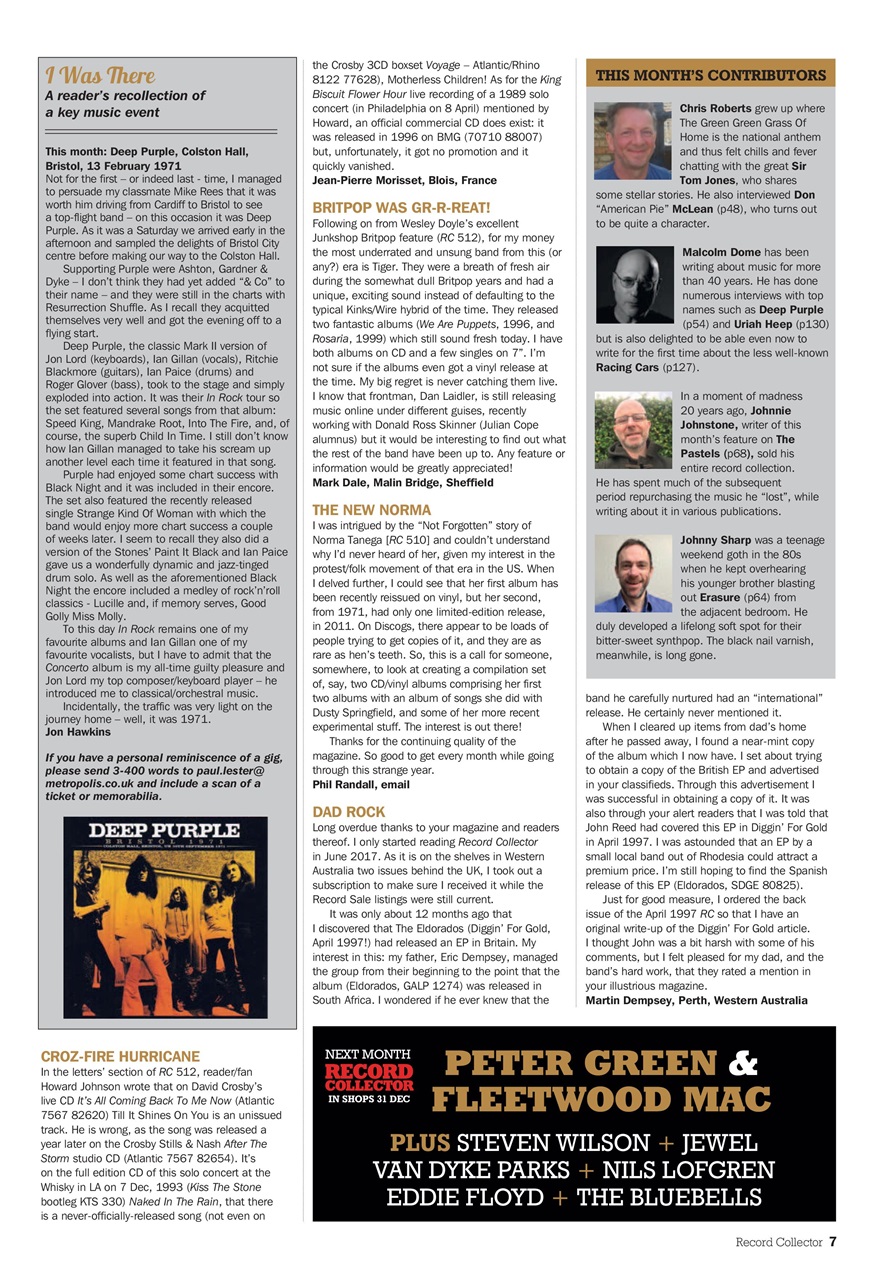 Record Collector Preview Pages