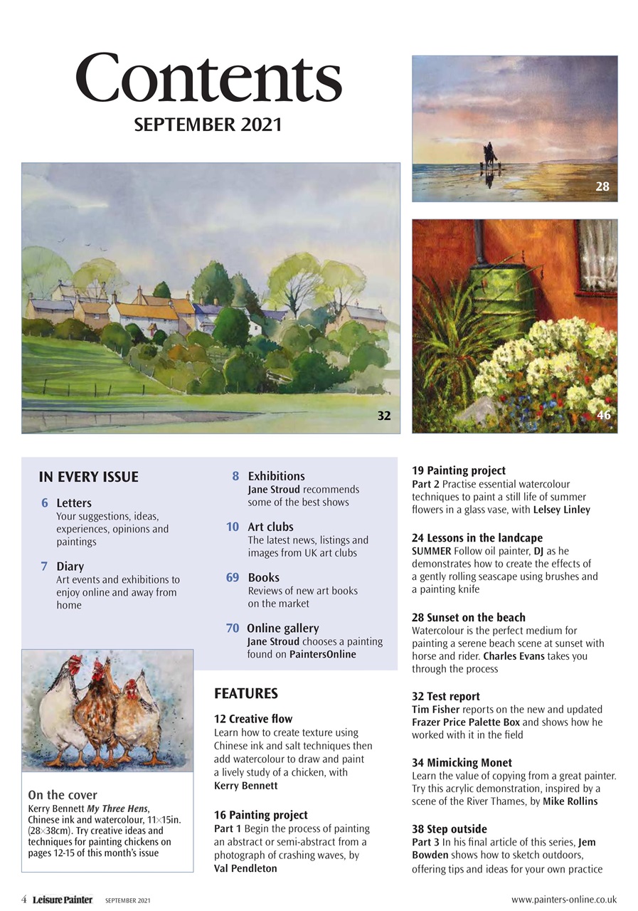 Leisure Painter & The Artist Preview Pages