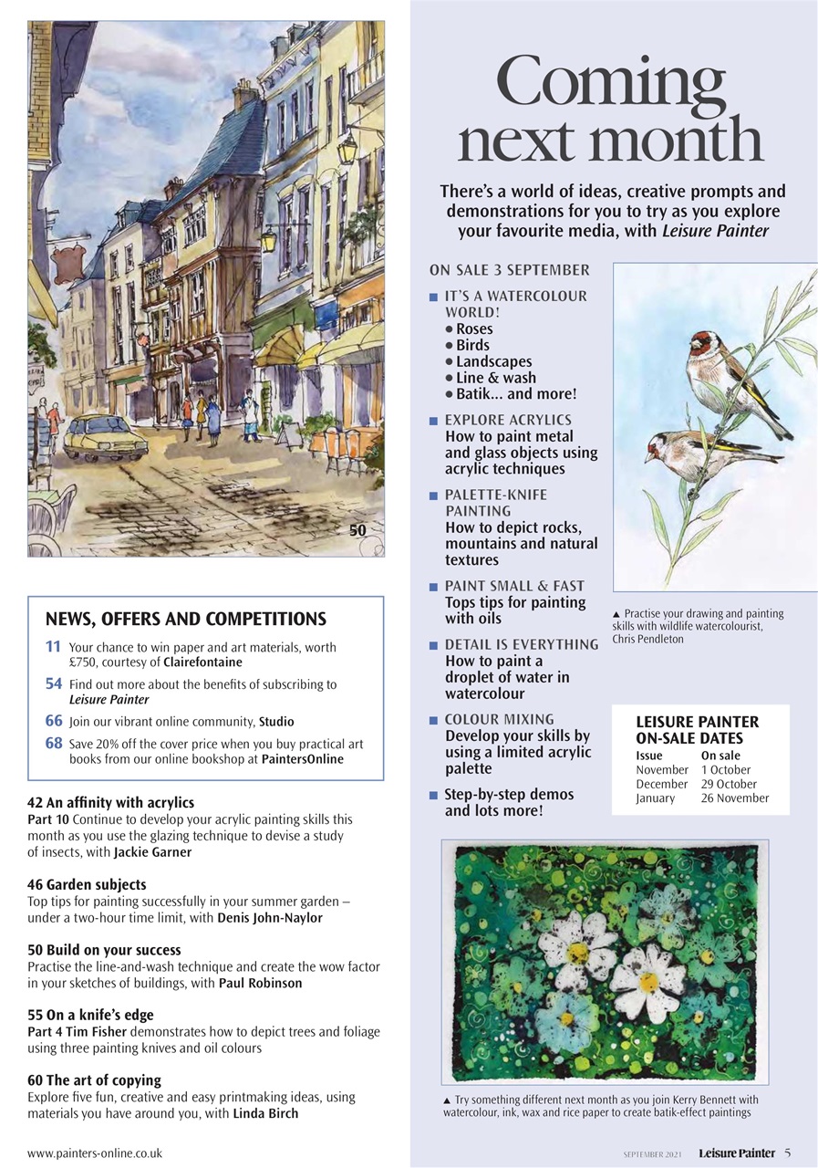 Leisure Painter & The Artist Preview Pages