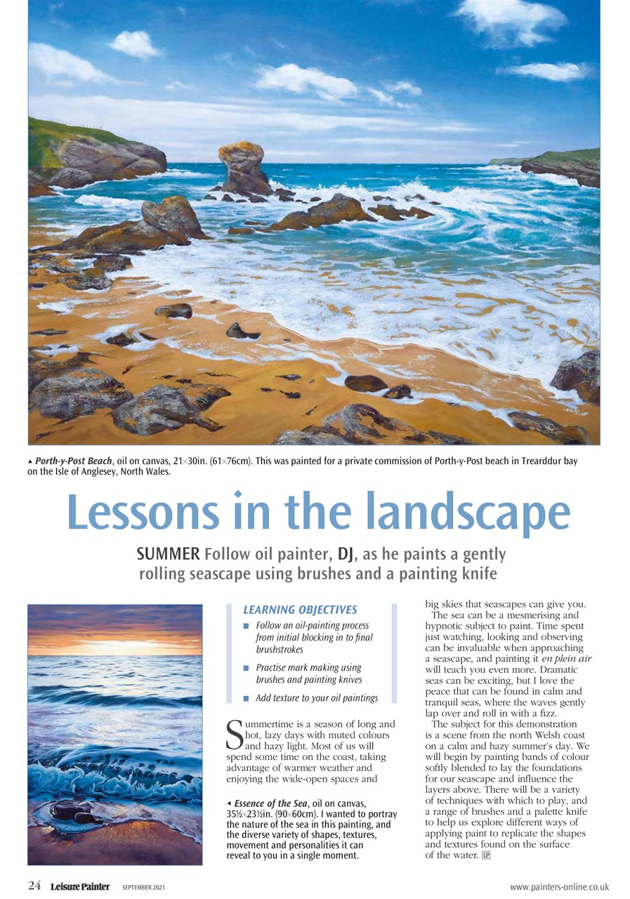 Leisure Painter & The Artist Preview Pages