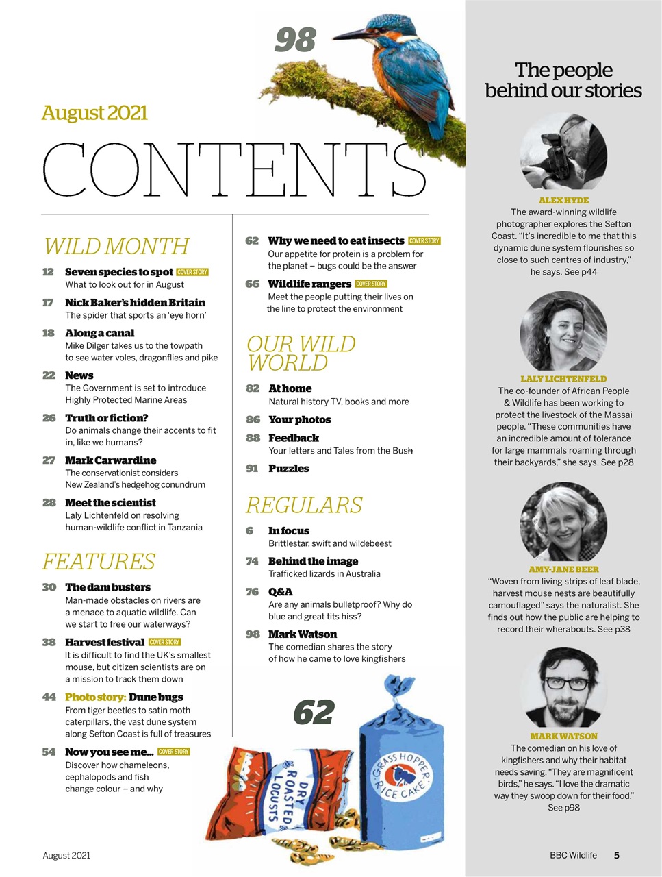 BBC Wildlife Magazine Preview Pages