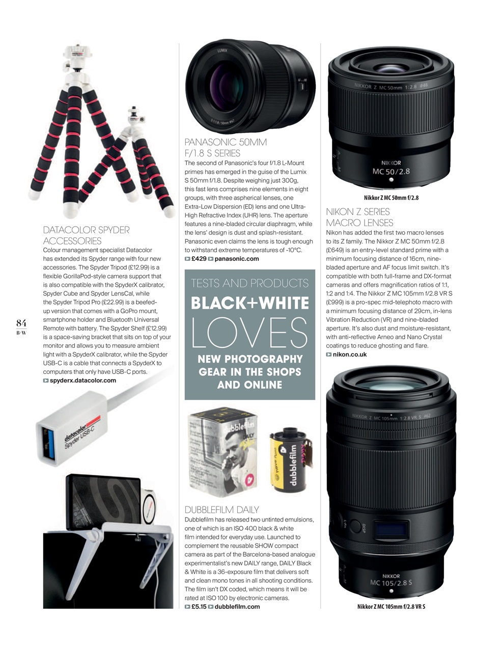 Black+White Photography Preview Pages