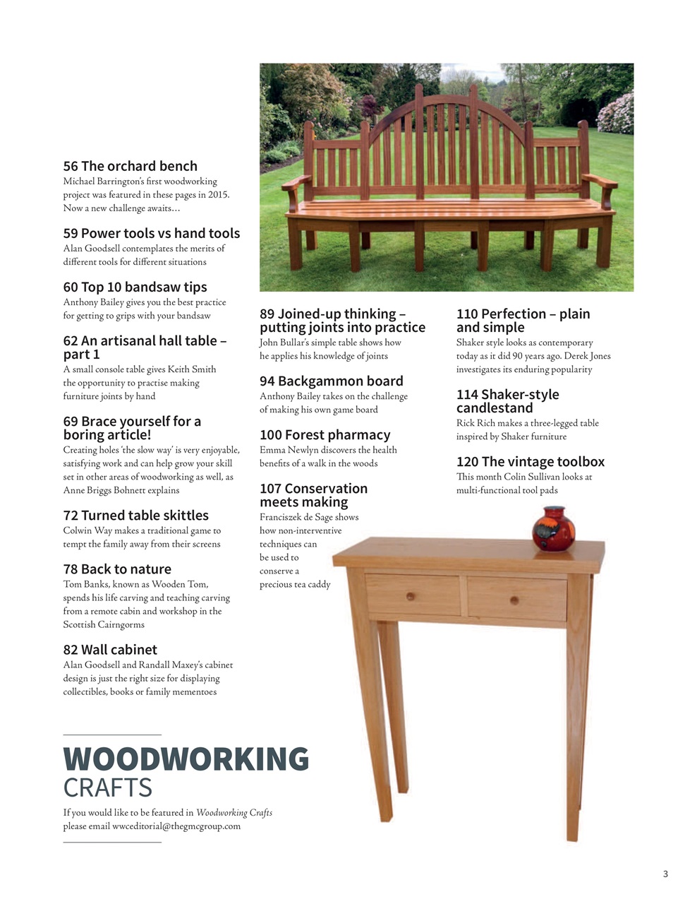 Woodworking Crafts Magazine Preview Pages