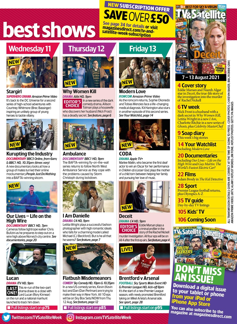 TV & Satellite Week Preview Pages
