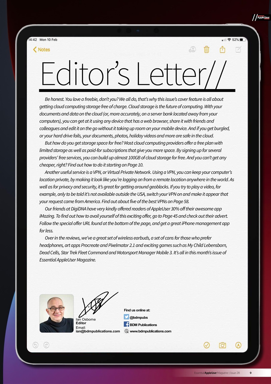 Essential Apple User Preview Pages