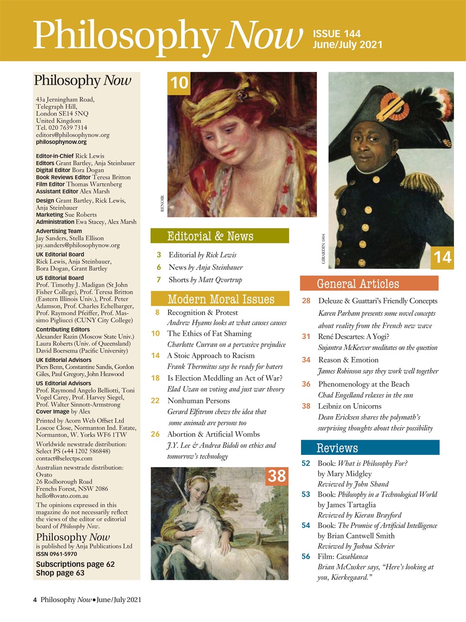 Philosophy Now Preview Pages