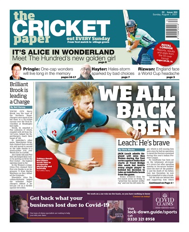 The Cricket Paper issue 1st August 2021