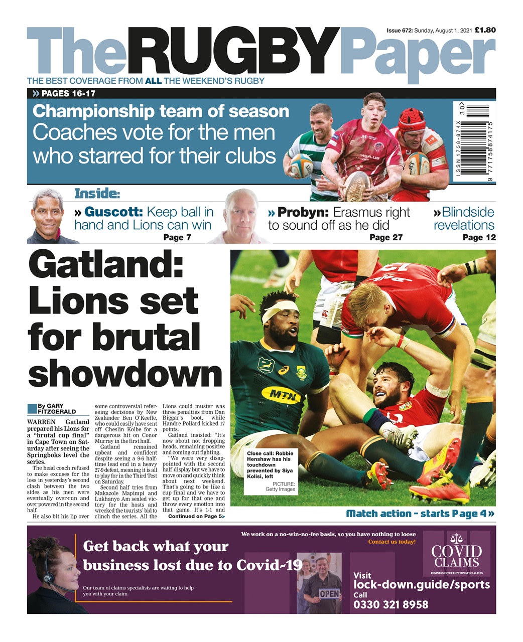 The Rugby Paper Preview Pages