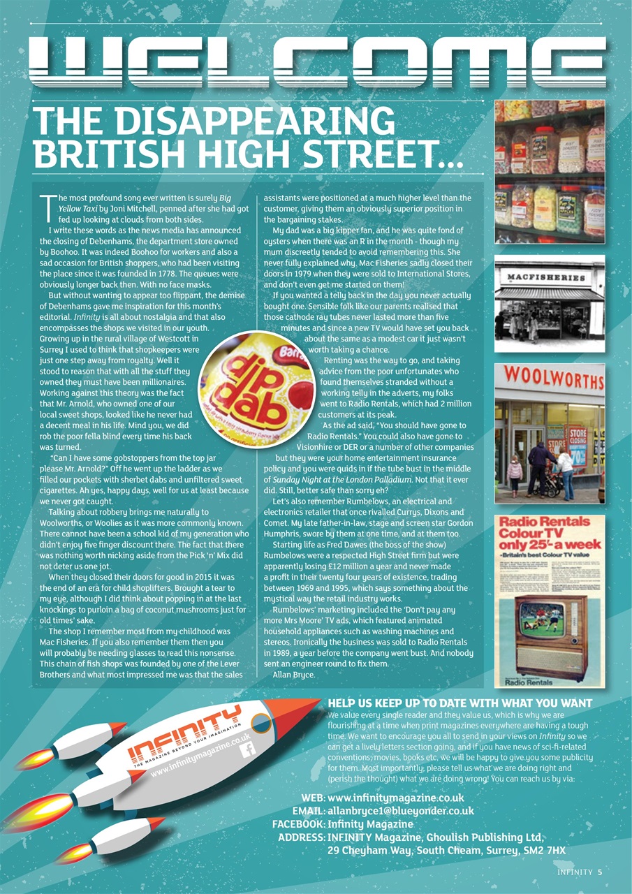 Infinity Magazine Preview Pages