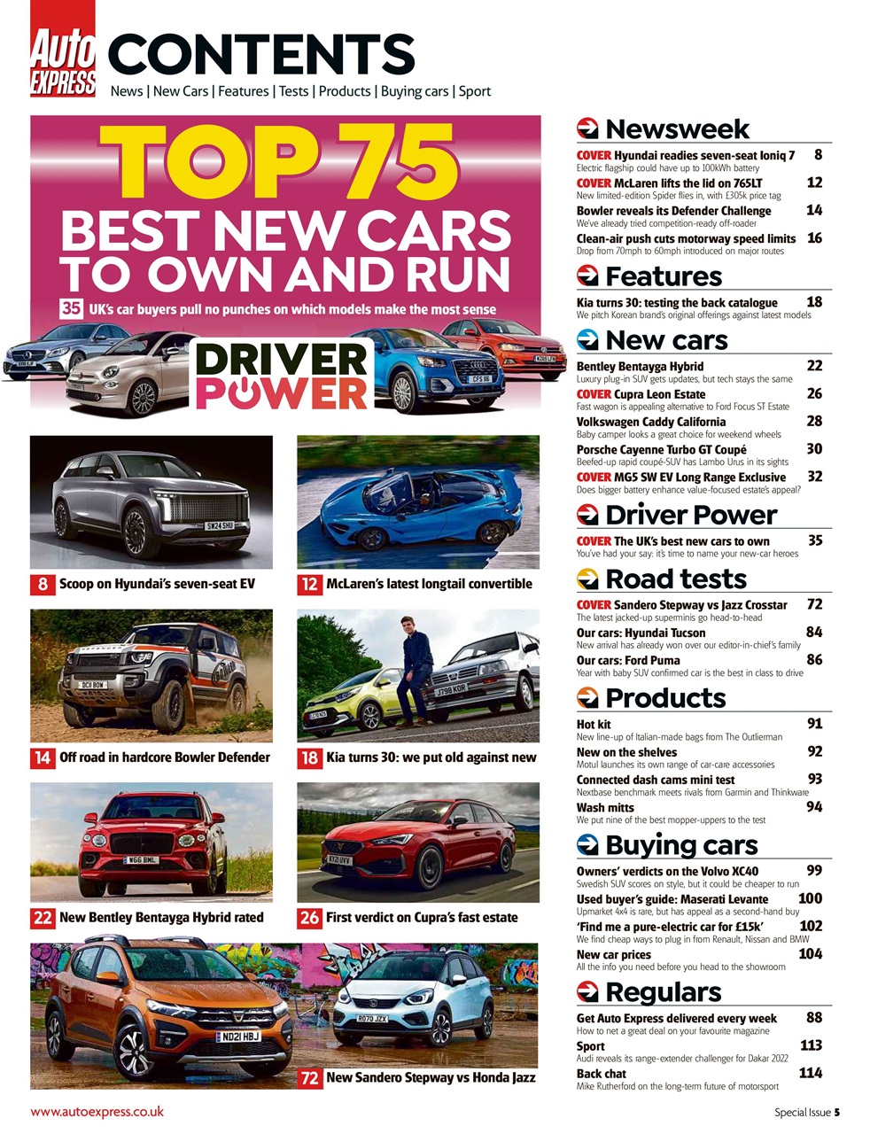 Auto Express Preview Pages