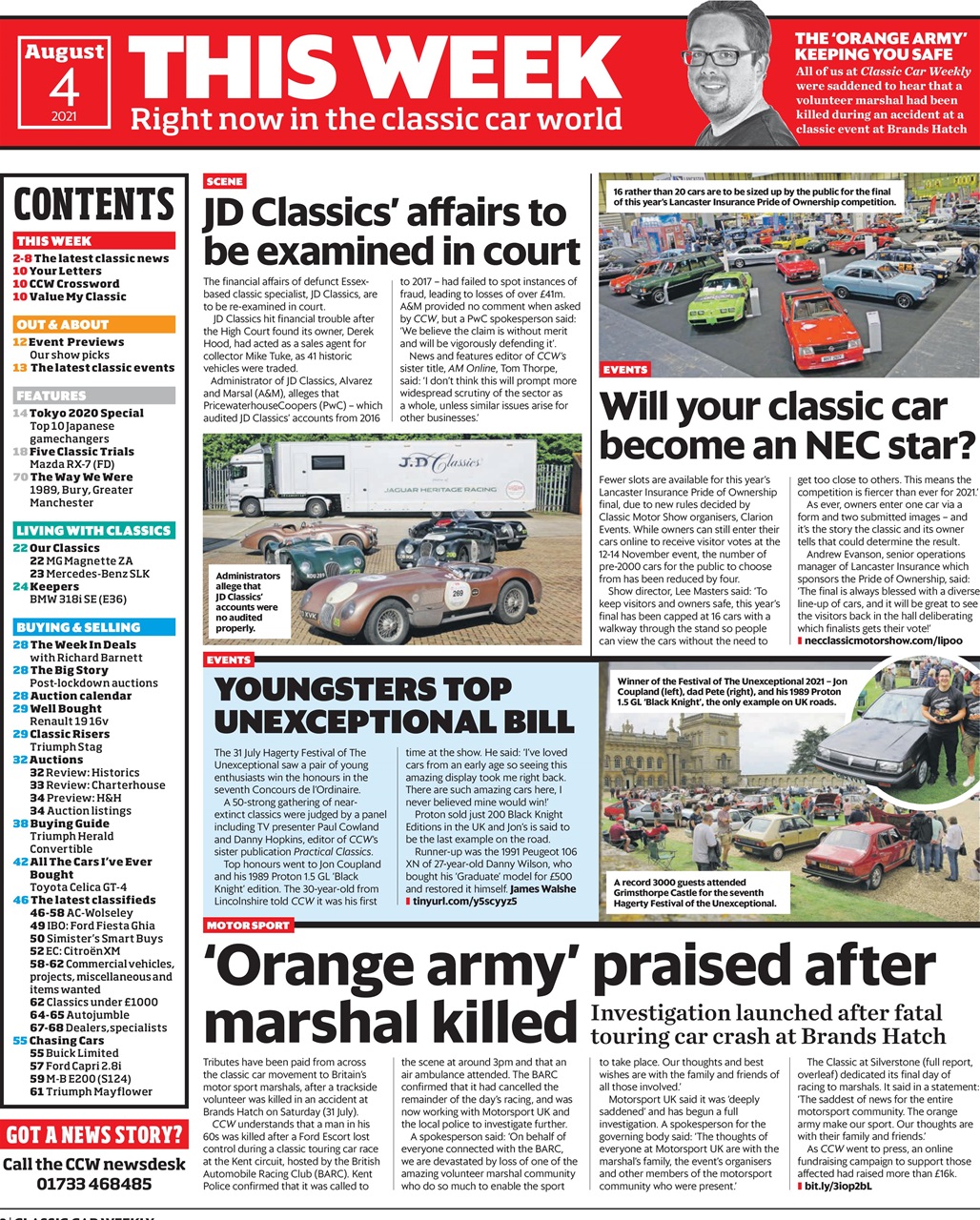 Classic Car Weekly Preview Pages