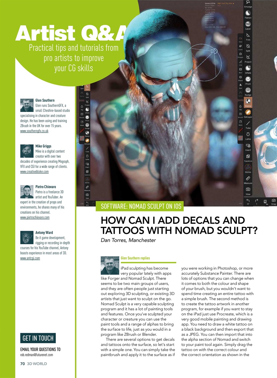 3D World Preview Pages