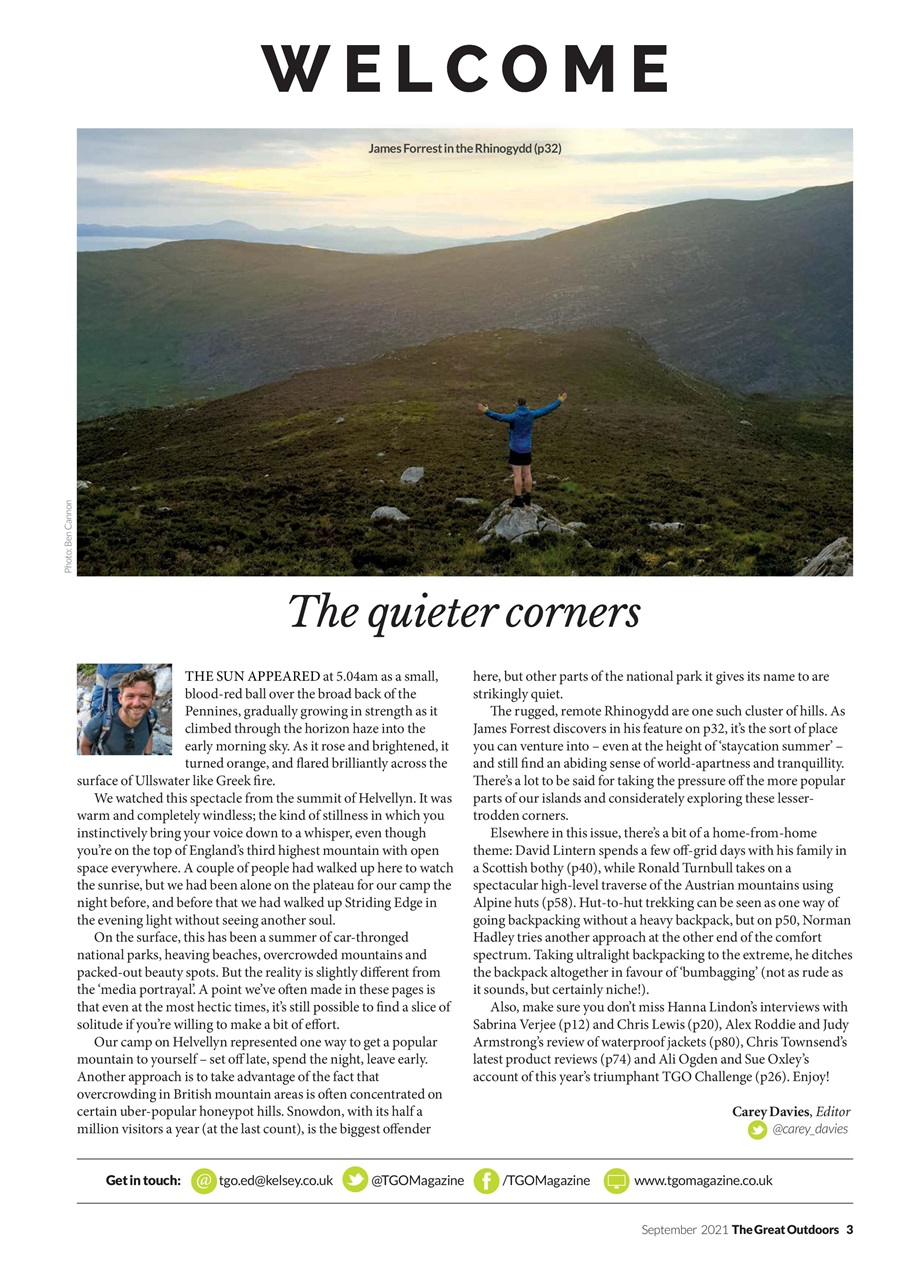 TGO - The Great Outdoors Magazine Preview Pages