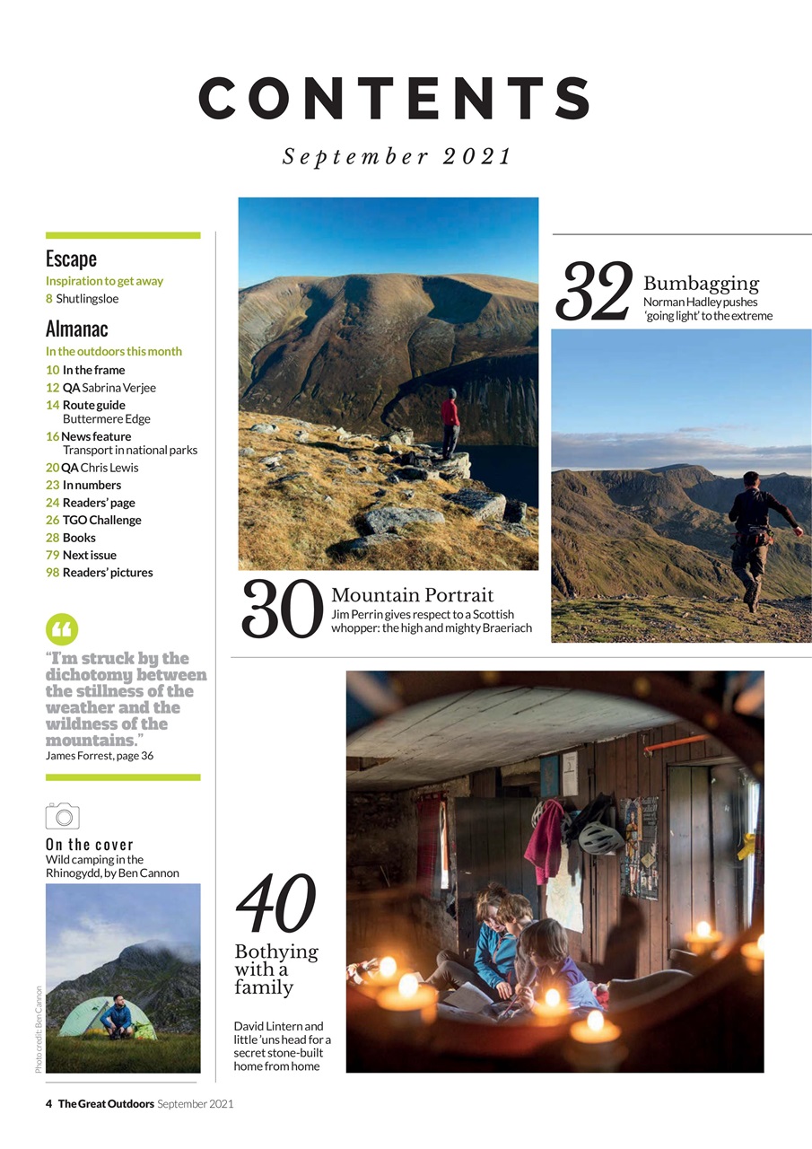 TGO - The Great Outdoors Magazine Preview Pages