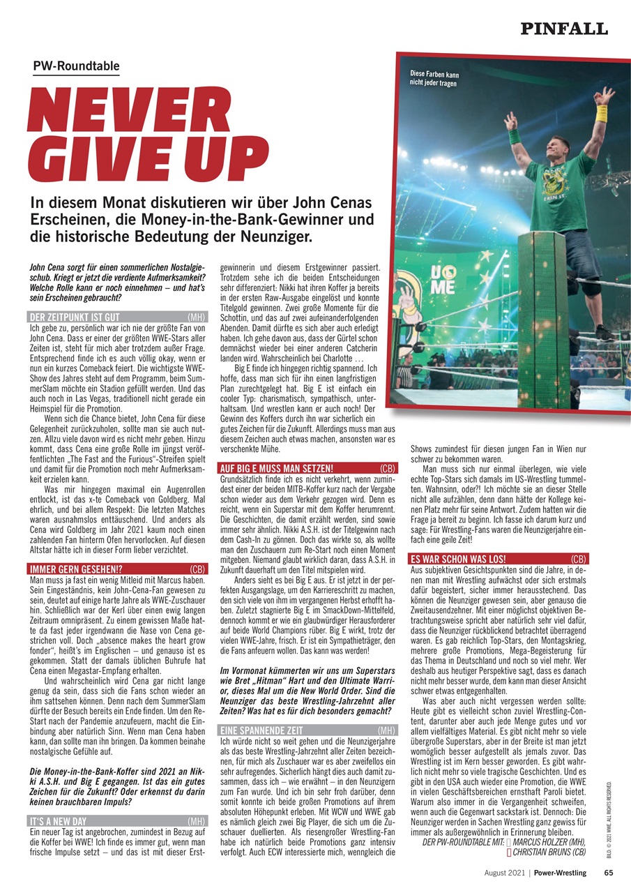 Power-Wrestling Preview Pages