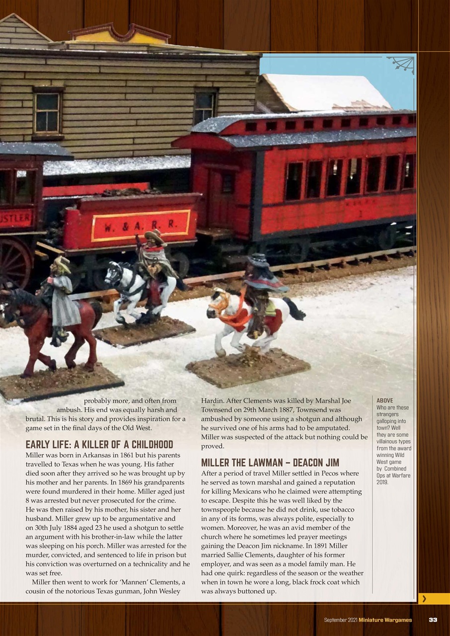 Miniature Wargames Preview Pages