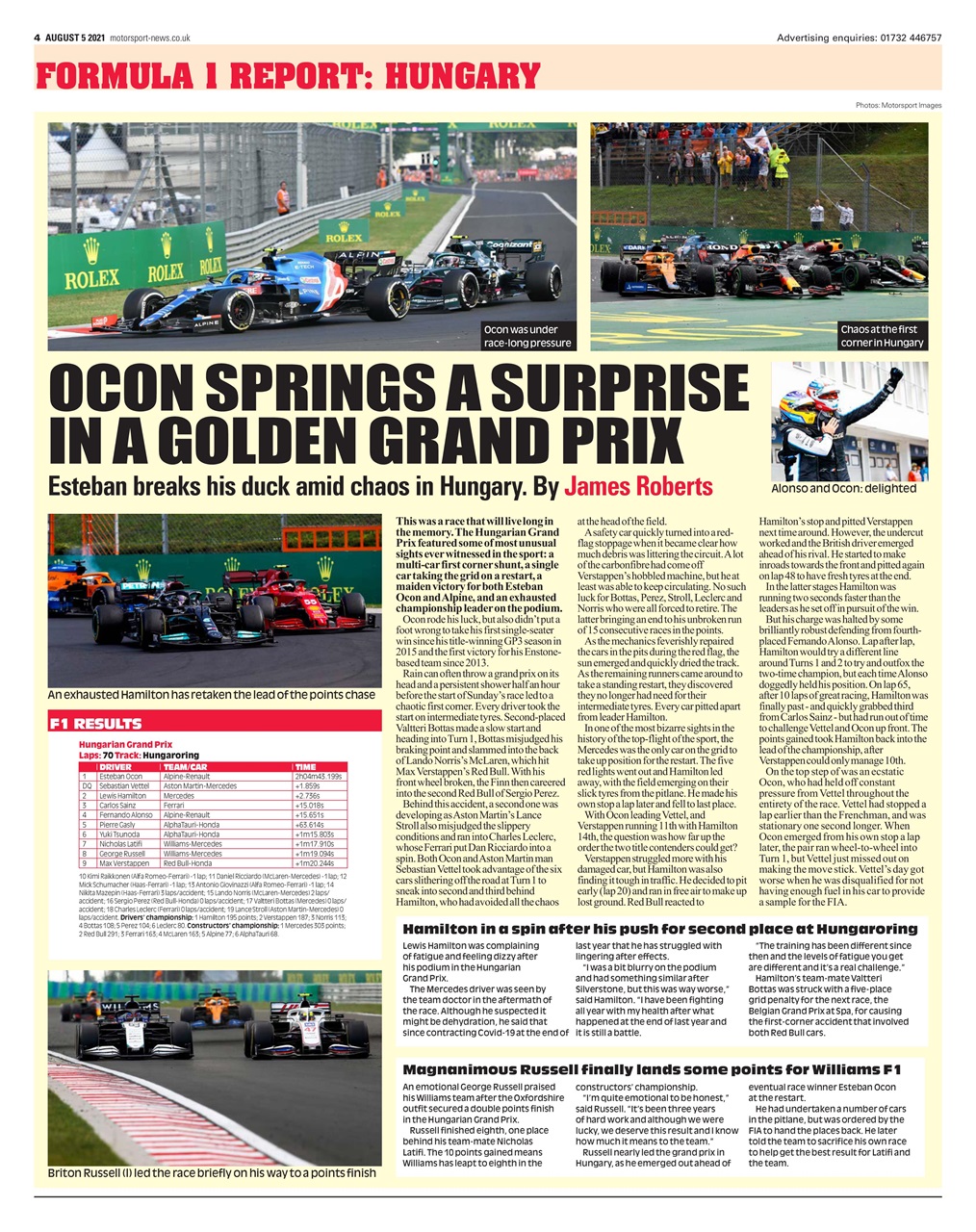 Motorsport News Preview Pages