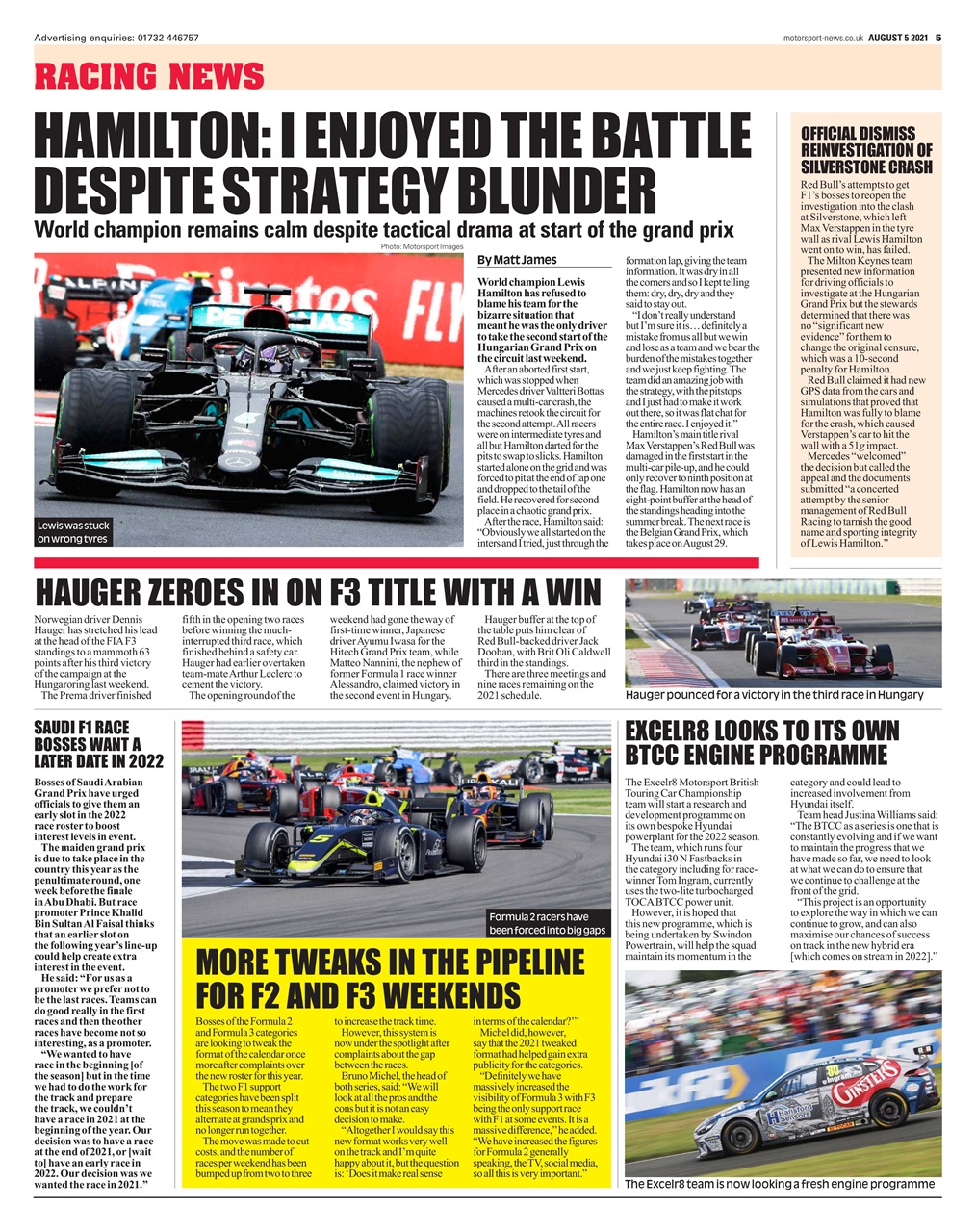 Motorsport News Preview Pages