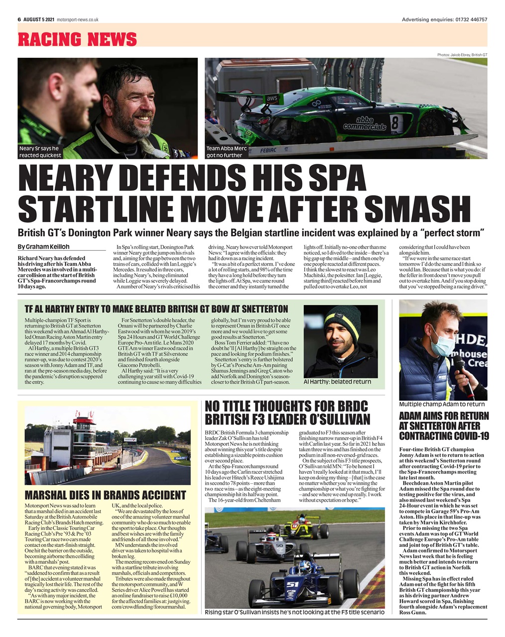 Motorsport News Preview Pages