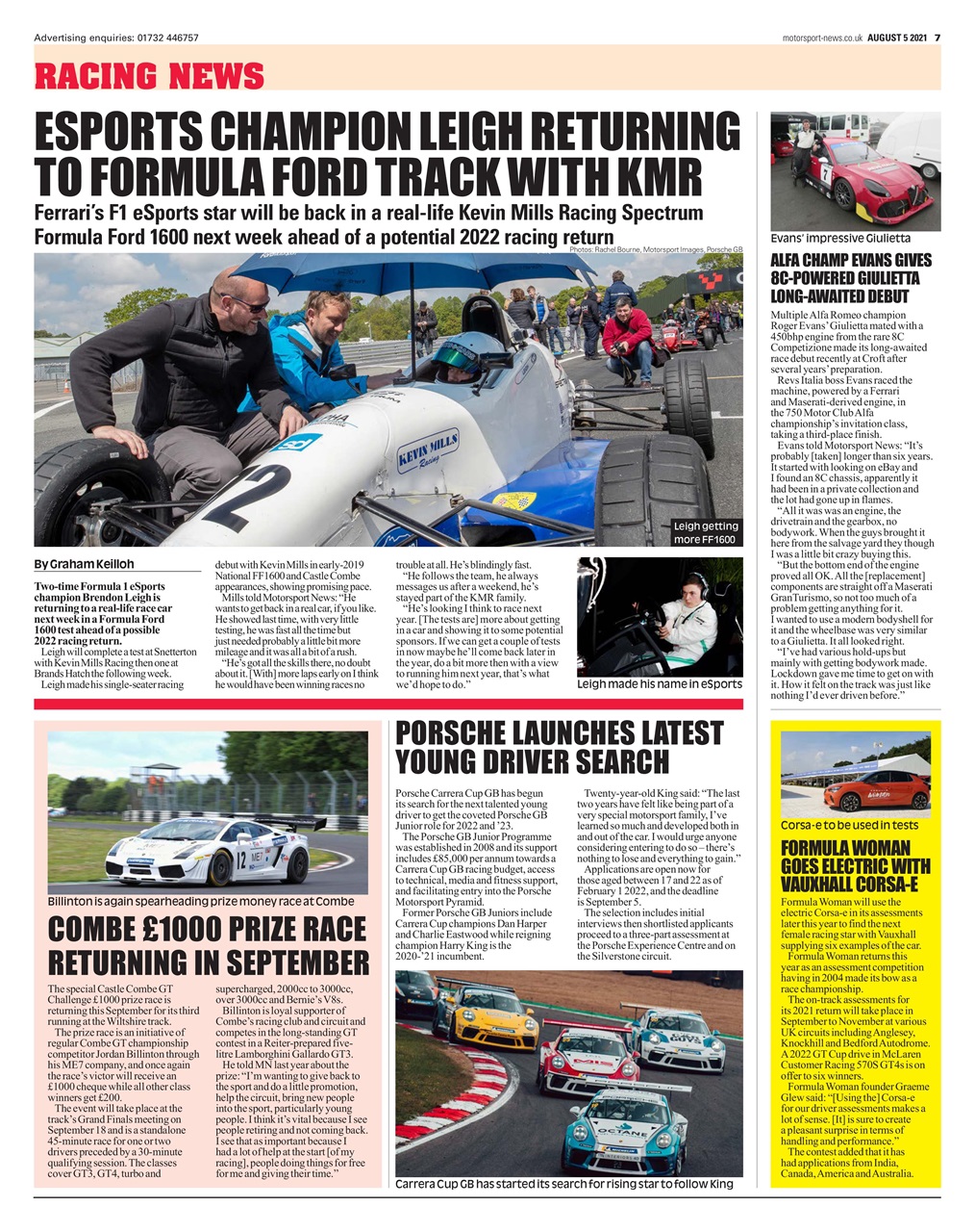 Motorsport News Preview Pages