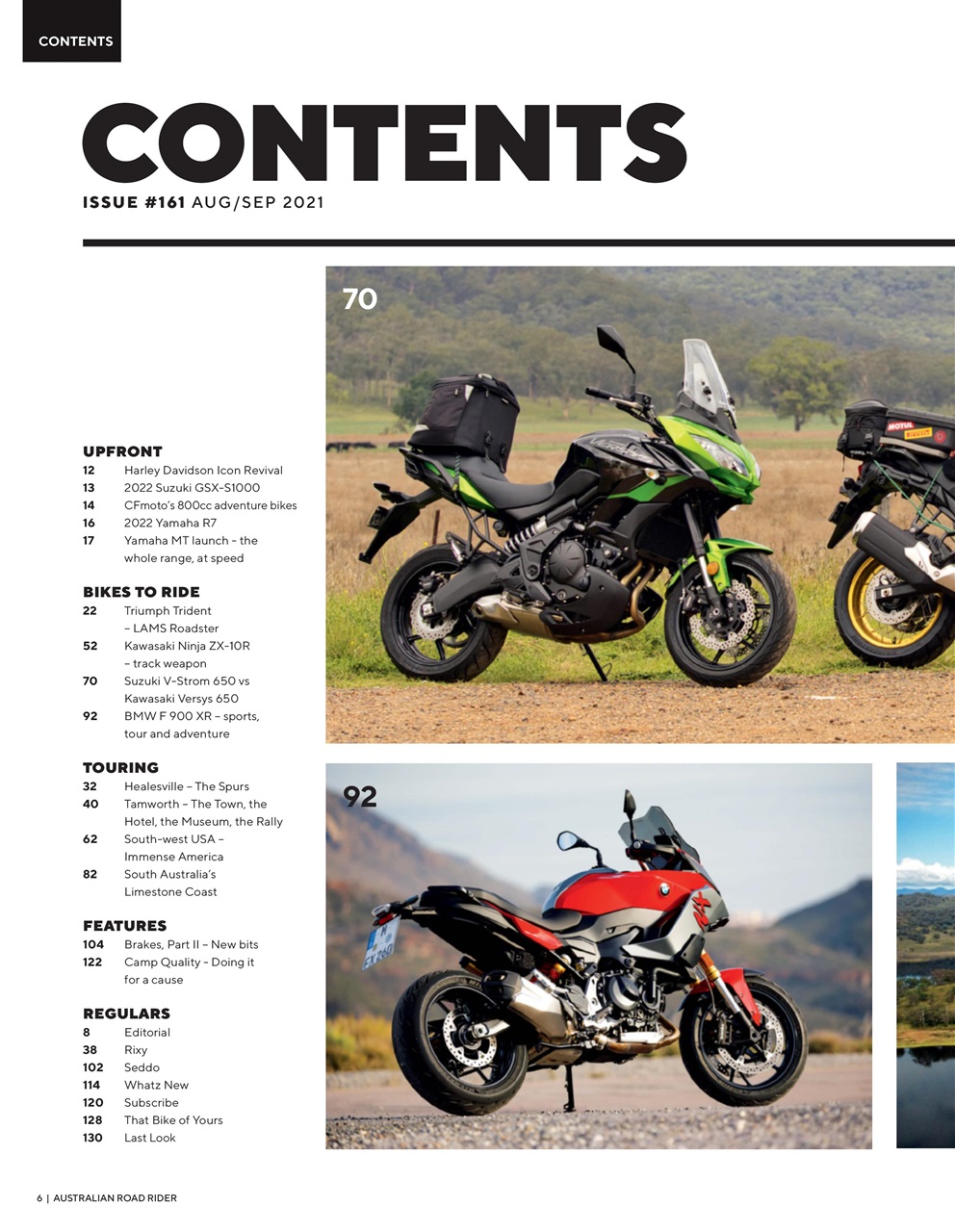Australian Road Rider Preview Pages