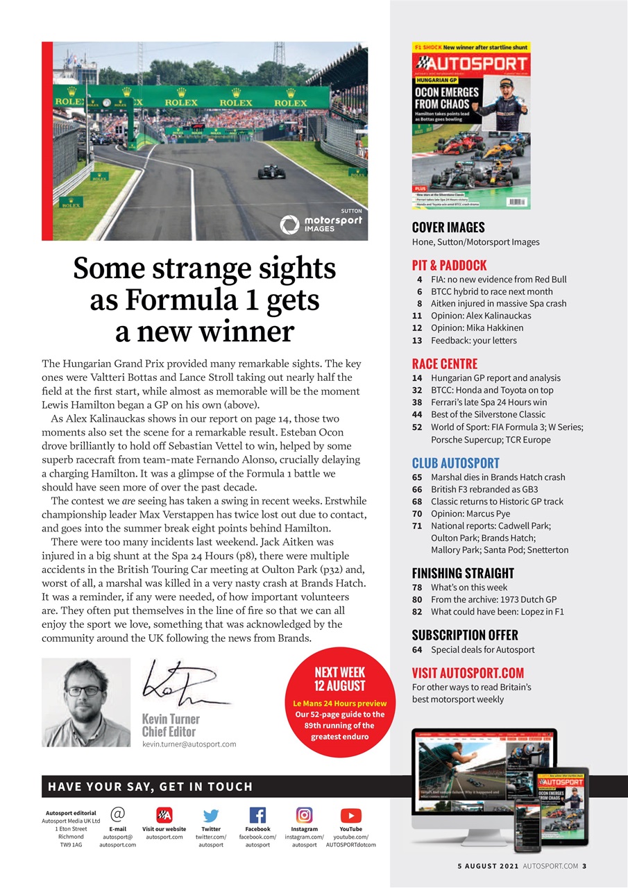 Autosport Preview Pages