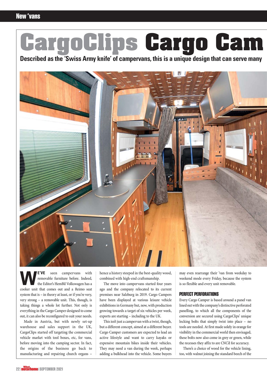 What Motorhome magazine Preview Pages